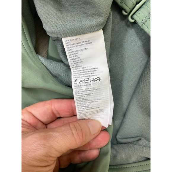 prAna 38D Marina one piece in large olive green NWT - Picture 4 of 8